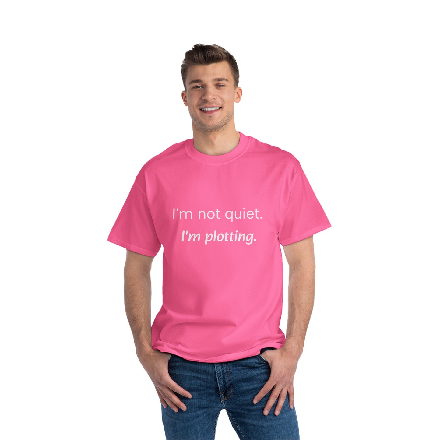 "I'm not quiet. I'm plotting." Men's Short Sleeve Tee Introvert T-Shirt