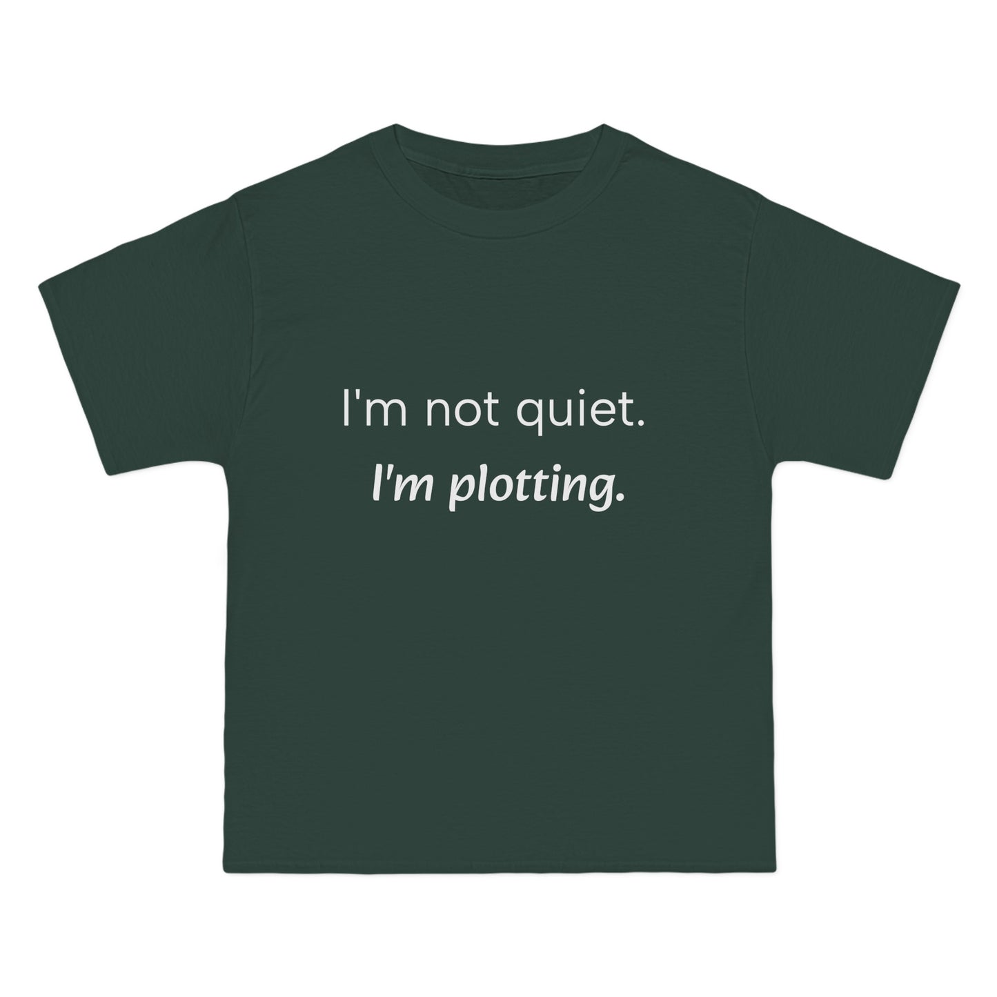 "I'm not quiet. I'm plotting." Men's Short Sleeve Tee Introvert T-Shirt