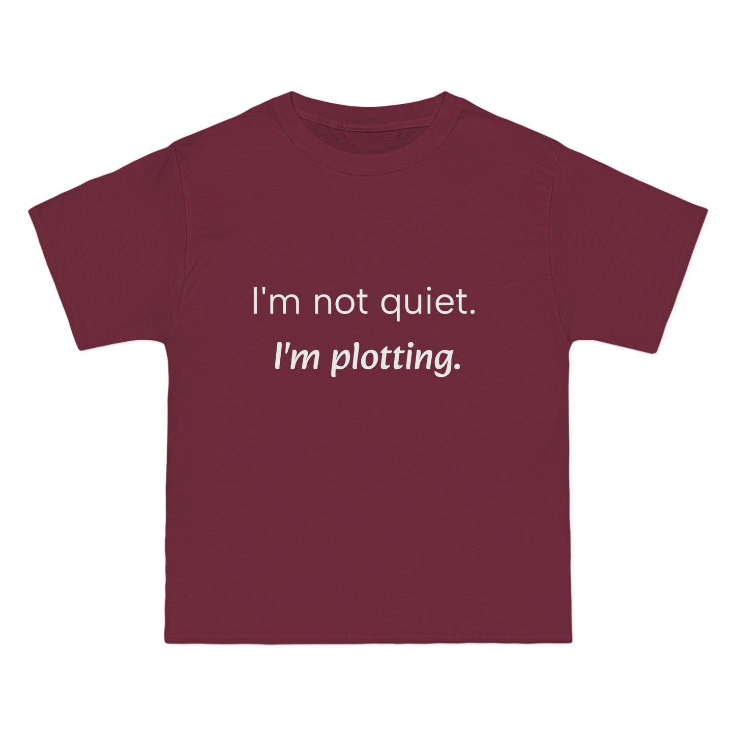 "I'm not quiet. I'm plotting." Men's Short Sleeve Tee Introvert T-Shirt