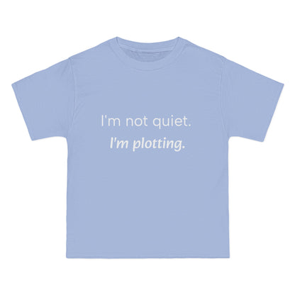 "I'm not quiet. I'm plotting." Men's Short Sleeve Tee Introvert T-Shirt