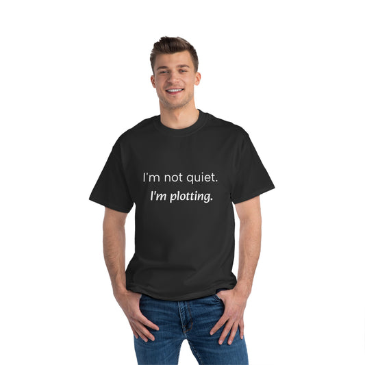 "I'm not quiet. I'm plotting." Men's Short Sleeve Tee Introvert T-Shirt