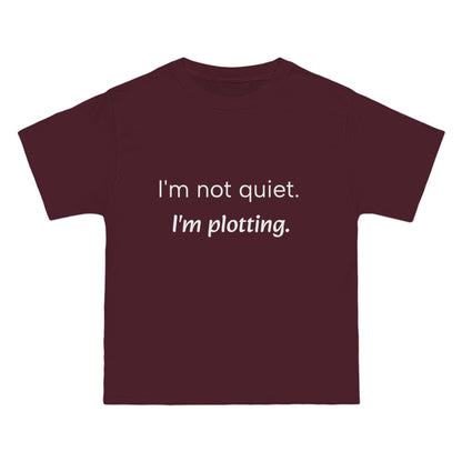 "I'm not quiet. I'm plotting." Men's Short Sleeve Tee Introvert T-Shirt