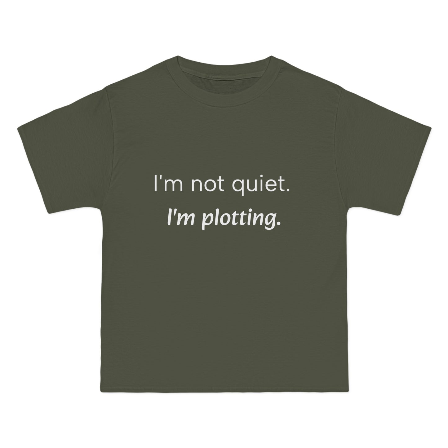 "I'm not quiet. I'm plotting." Men's Short Sleeve Tee Introvert T-Shirt