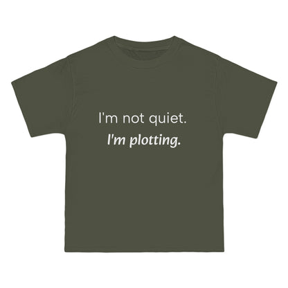 "I'm not quiet. I'm plotting." Men's Short Sleeve Tee Introvert T-Shirt