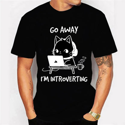 Go Away I’m Introverting Graphic Unisex T-Shirt for Introverts