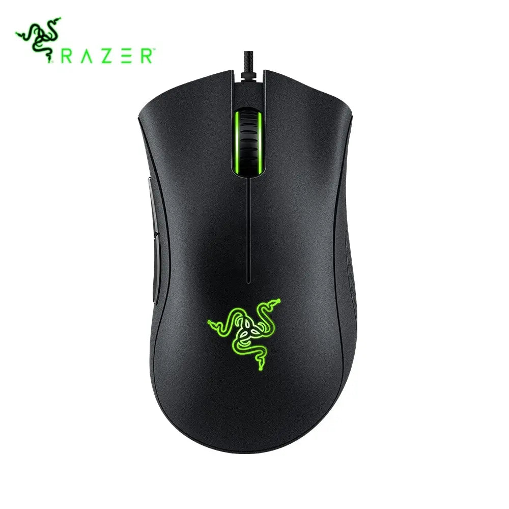 Black Razer DeathAdder Essential Wired Gaming Mouse Mice 6400DPI Optical Sensor 5 Independently Buttons For PC Gamer