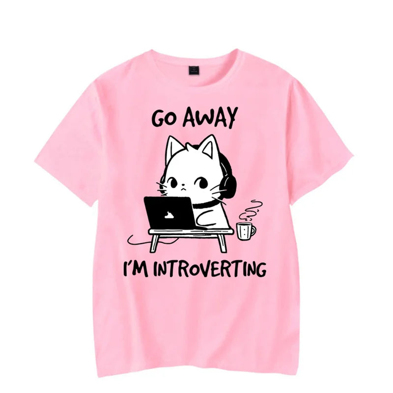 Go Away I’m Introverting Graphic Unisex T-Shirt for Introverts