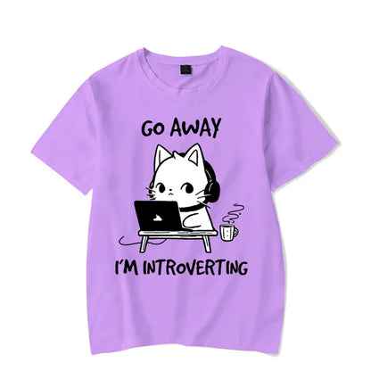 Go Away I’m Introverting Graphic Unisex T-Shirt for Introverts