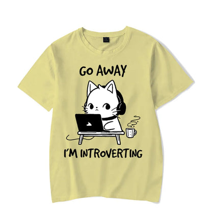 Go Away I’m Introverting Graphic Unisex T-Shirt for Introverts